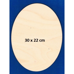 SKLEJKA #3mm Owal 30x22cm